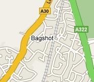 Bagshot Local Map - IT Support & Computer Repairs