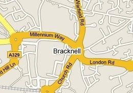 Bracknell Local Map - IT Support & Computer Repairs