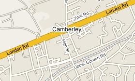Camberley Local Map - IT Support & Computer Repairs