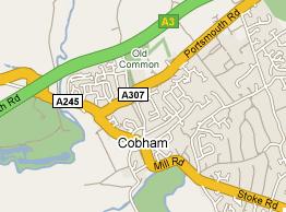 Cobham Local Map - IT Support & Computer Repairs