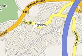 Egham Local Map - IT Support & Computer Repairs