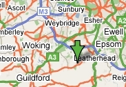 Surrey Local Map - IT Support & Computer Repairs