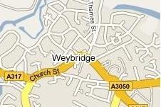 Weybridge Local Map - IT Support & Computer Repairs